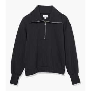 The Drop “Murphy” Half-Zip Sweatshirt | Black | Size Large NWT